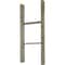Ekena Millwork 15"W x 36"H x 3 1/2"D Vintage Farmhouse 2 Rung Ladder, Barnwood Decor Collection, Reclaimed Grey DECR015X036X04LDRGY - alternate 4